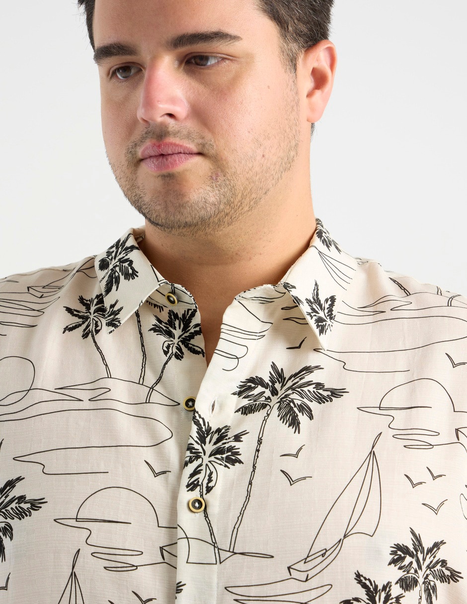 Camisa casual Costavana manga corta para hombre