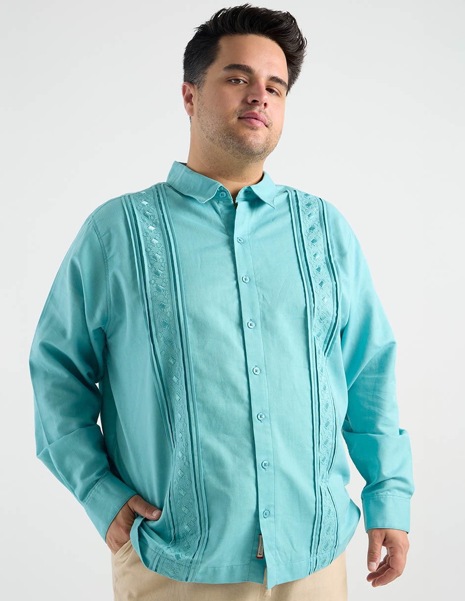 Guayabera manga larga Costavana para hombre