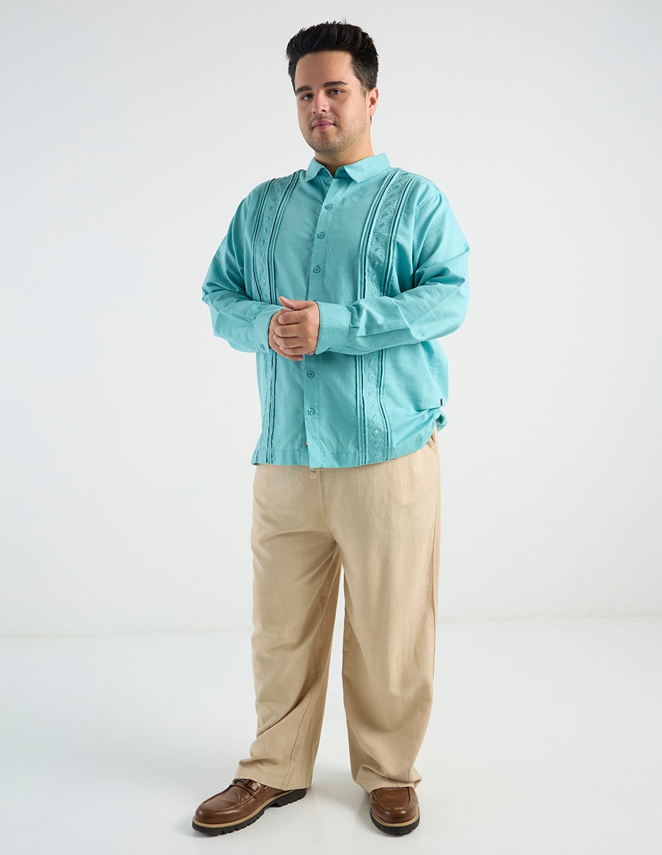 Guayabera manga larga Costavana para hombre