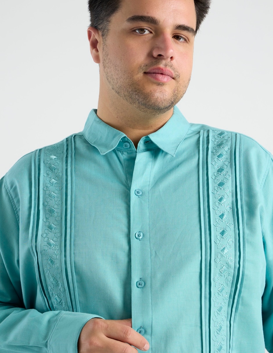 Guayabera manga larga Costavana para hombre