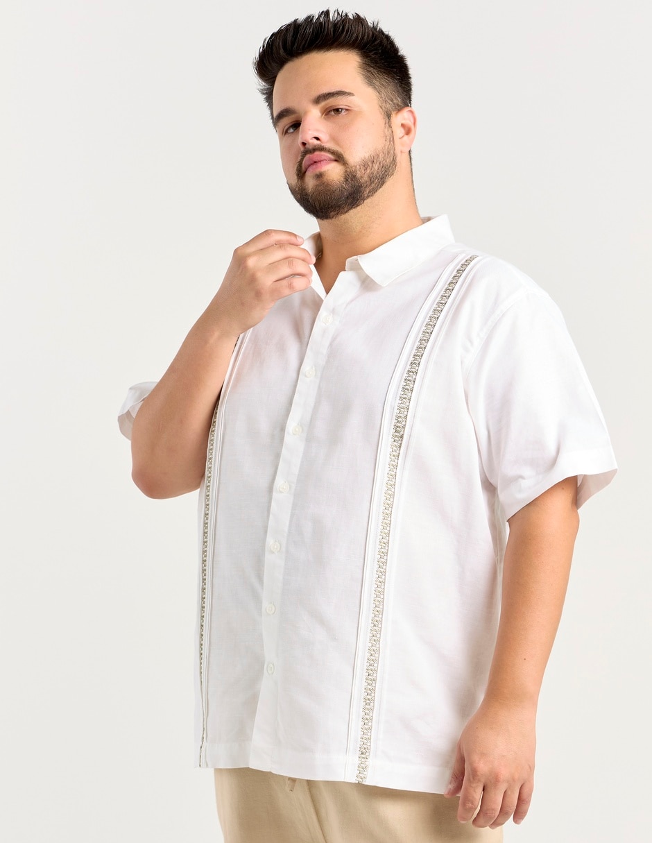 Guayabera manga corta para hombre 1