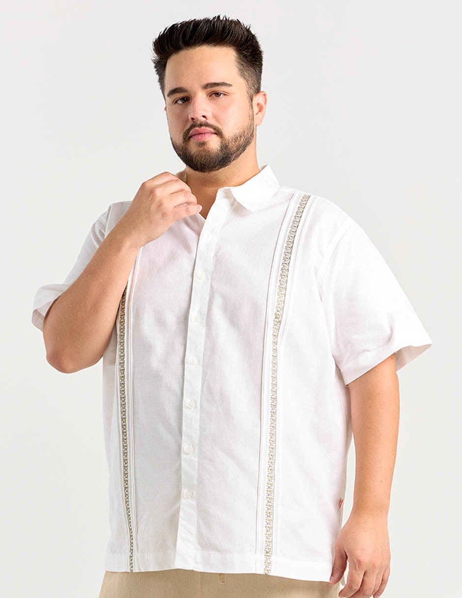 Guayabera manga corta para hombre 7