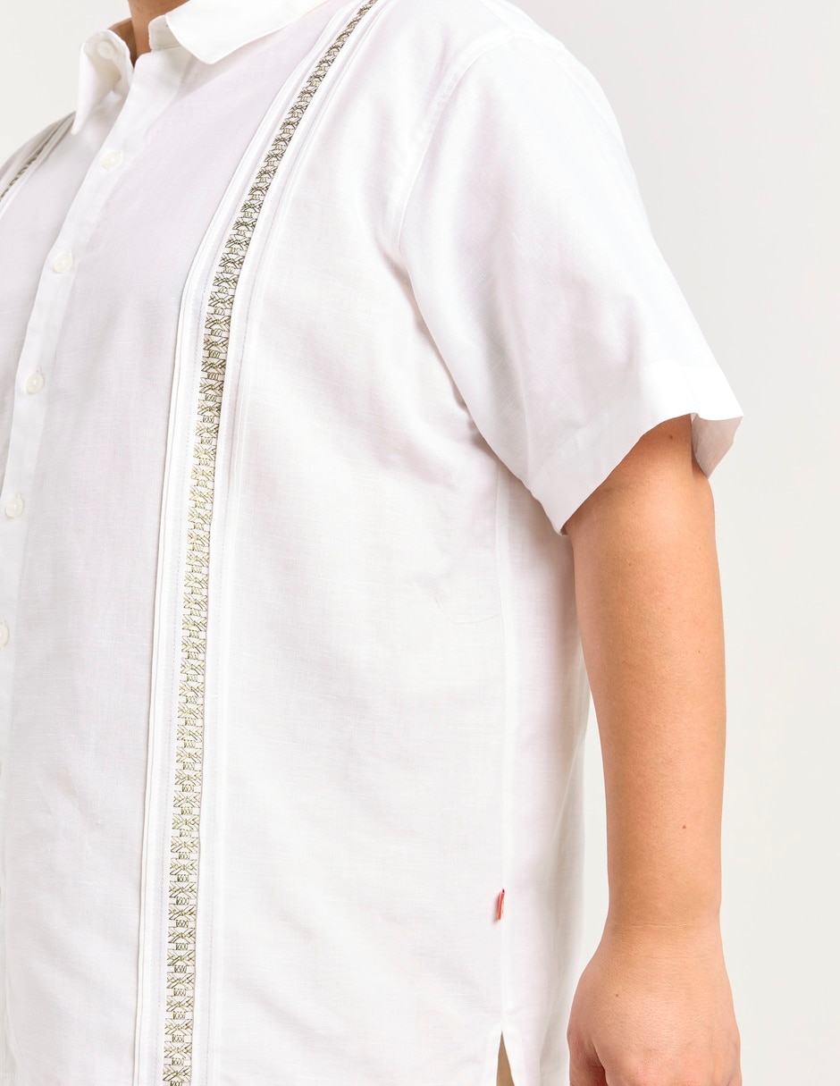 Guayabera manga corta para hombre 10