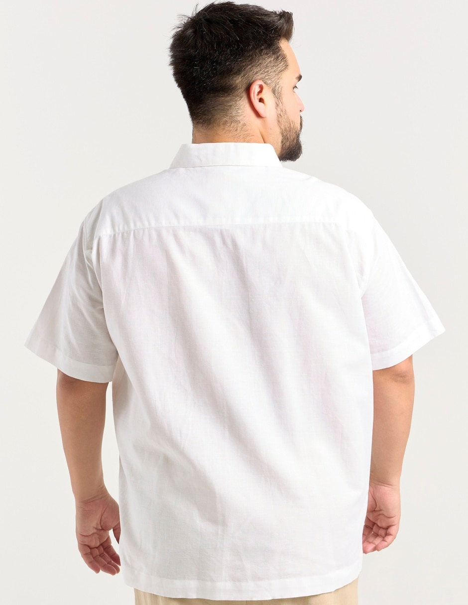 Guayabera manga corta para hombre 11