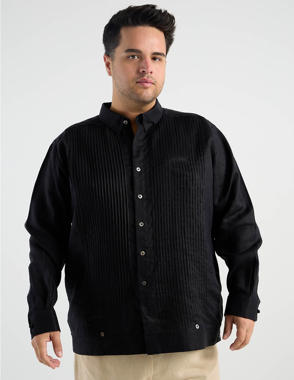 Guayabera manga larga para hombre 1