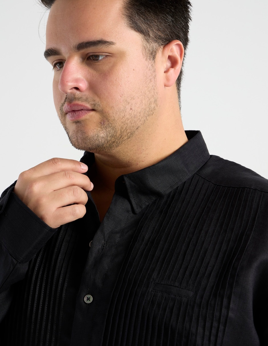 Guayabera manga larga para hombre 9