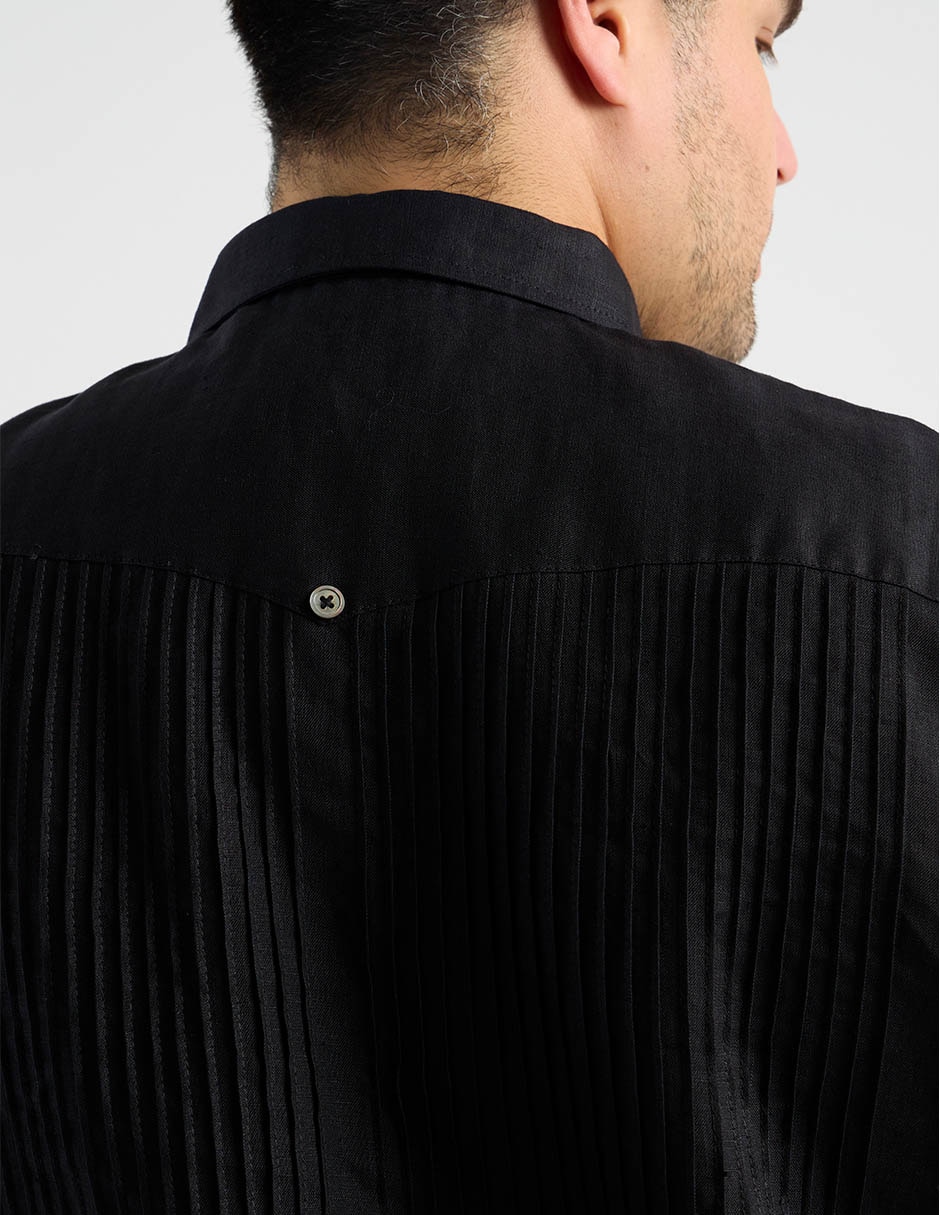 Guayabera manga larga para hombre 10