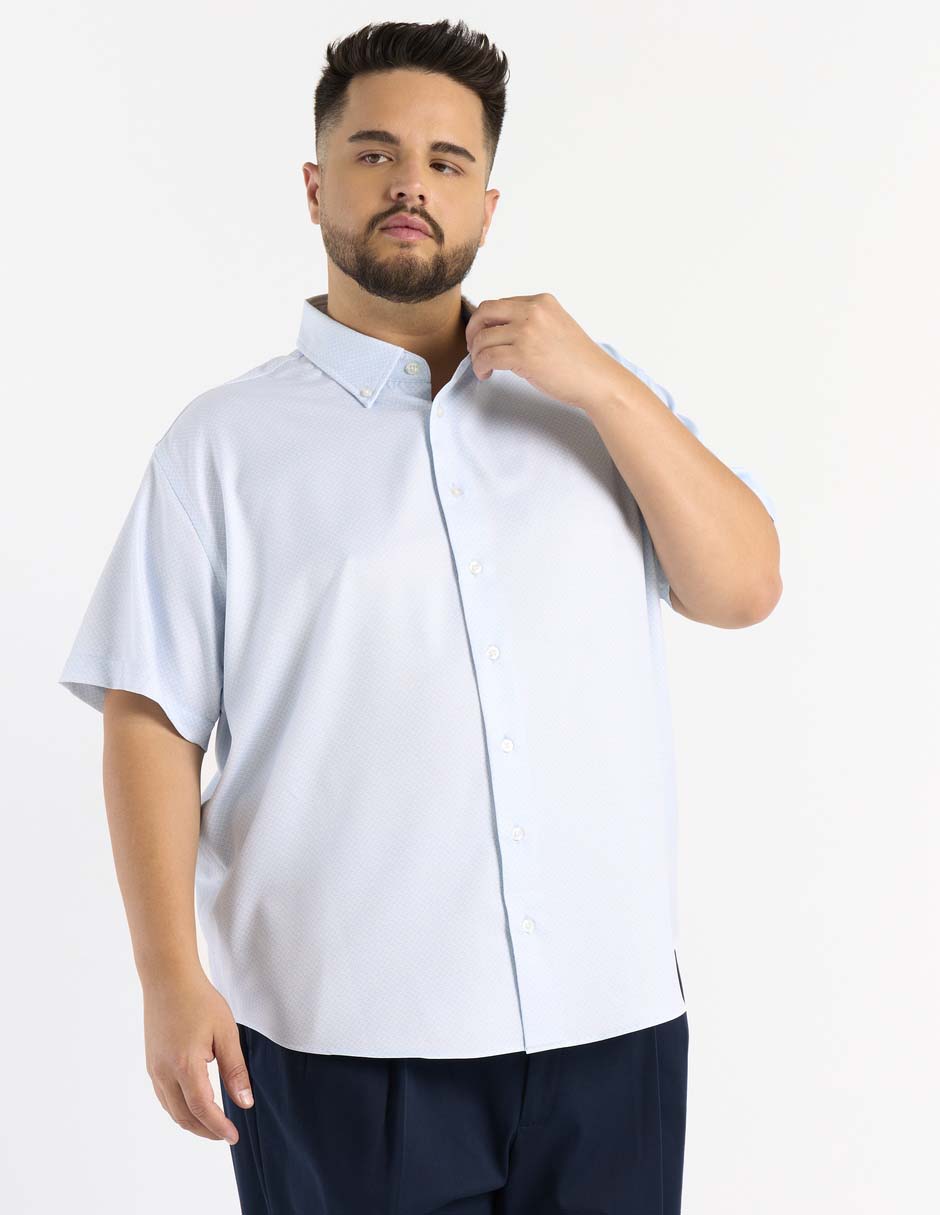 Camisa casual Haggar manga corta para hombre