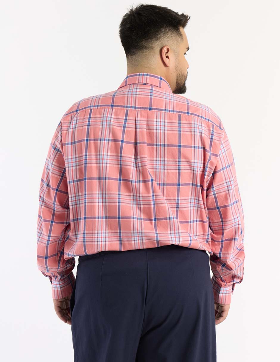 Camisa casual de algodón manga larga para hombre 5