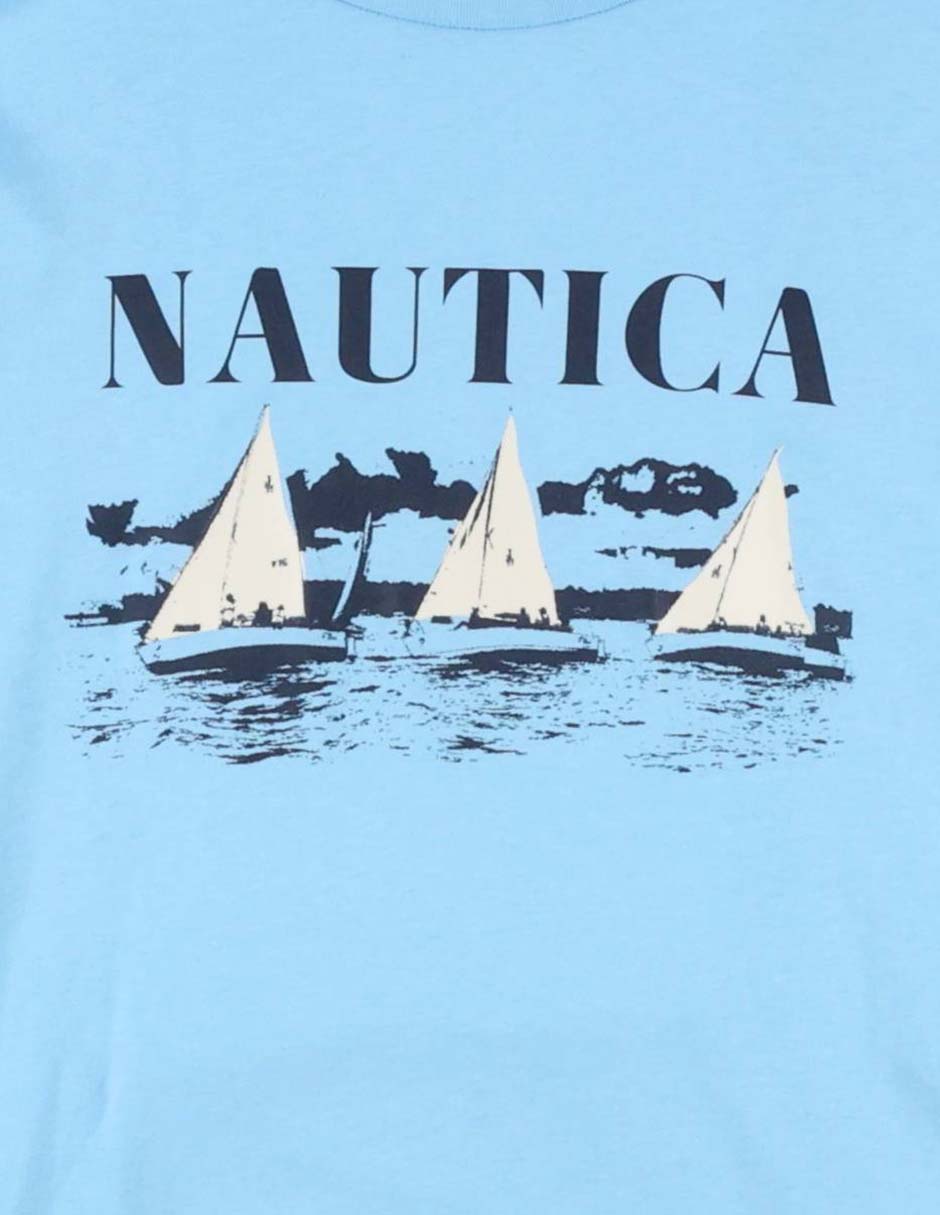 Playera Nautica cuello redondo para hombre