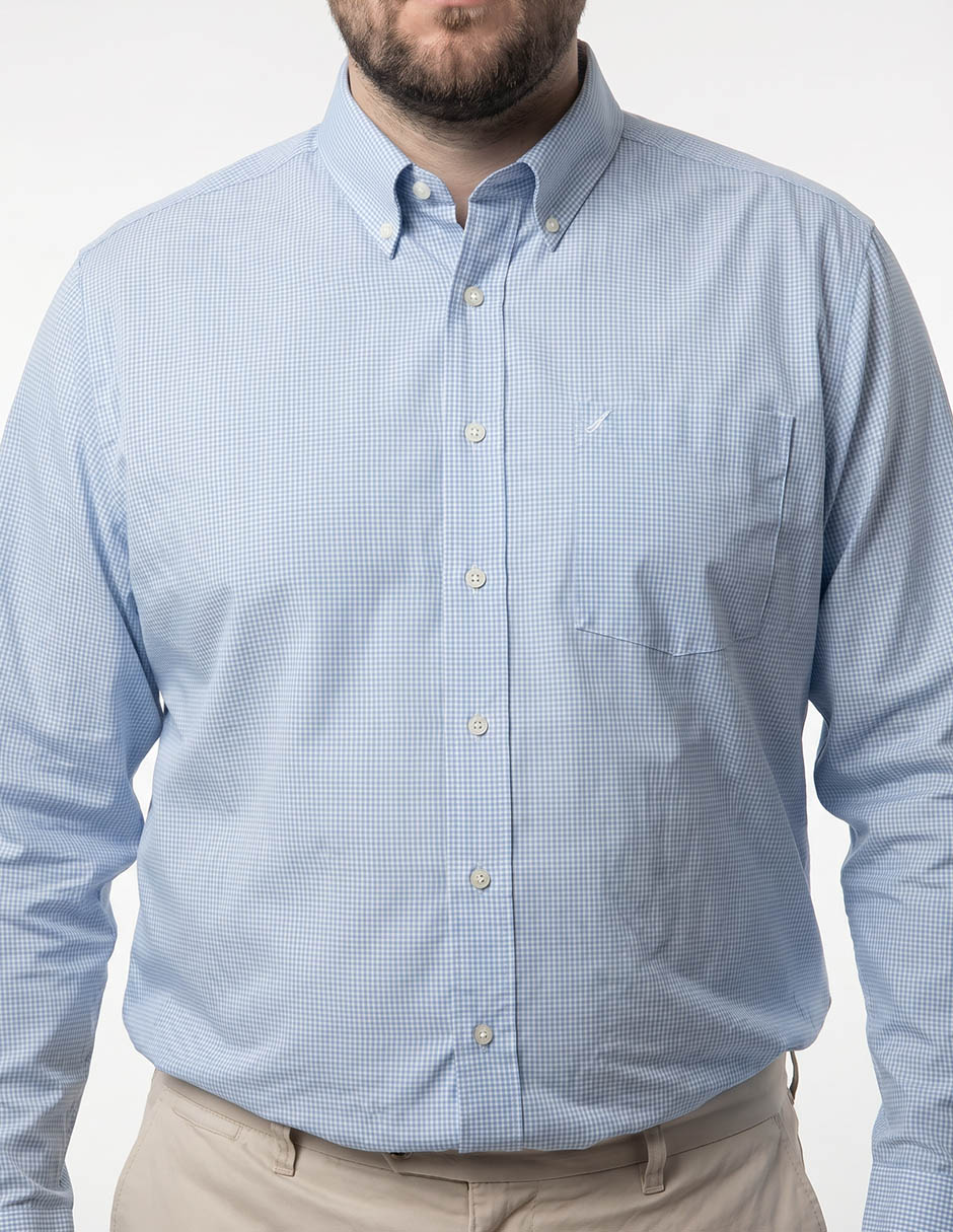 Camisa casual manga larga para hombre 3