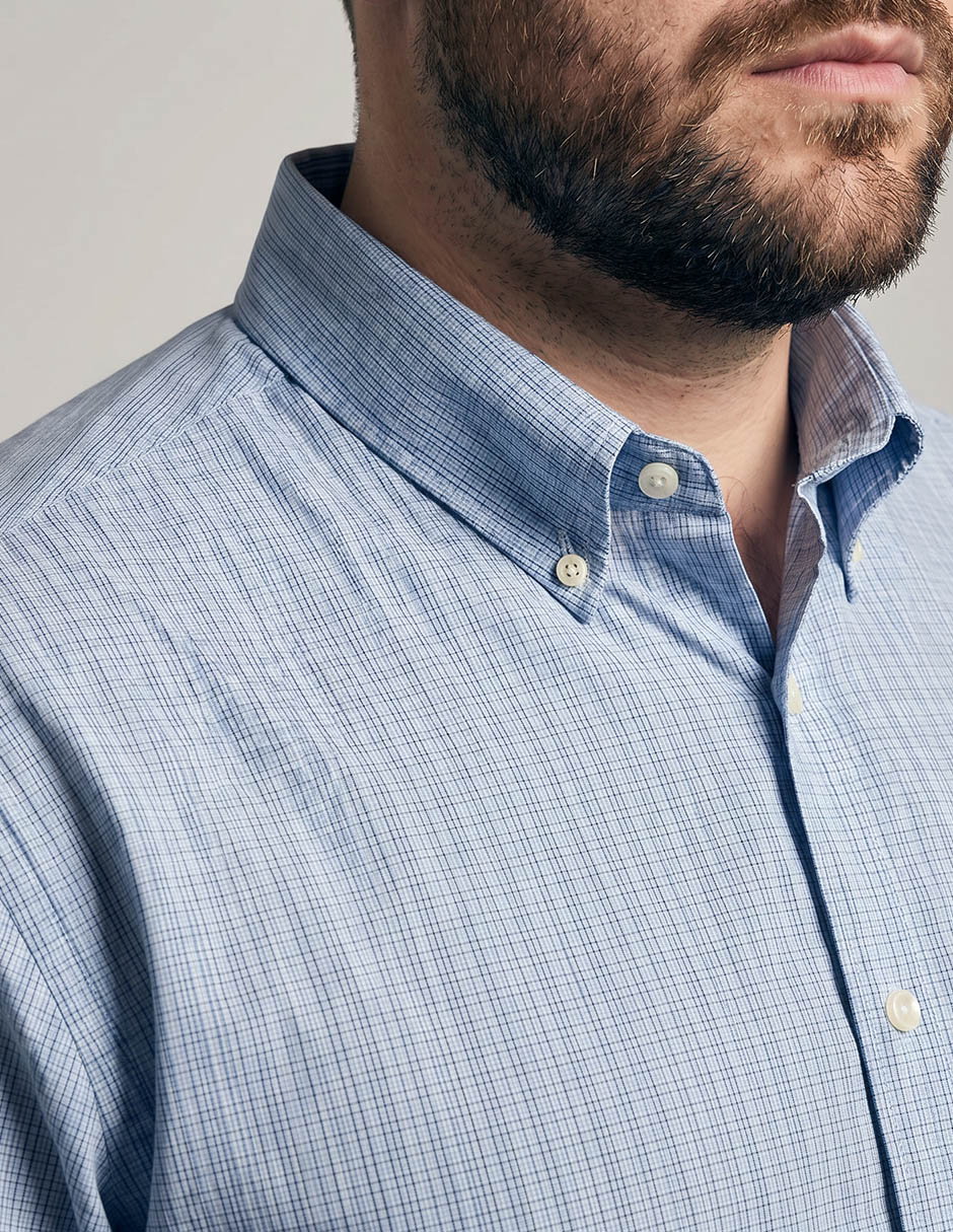 Camisa casual manga larga para hombre 6
