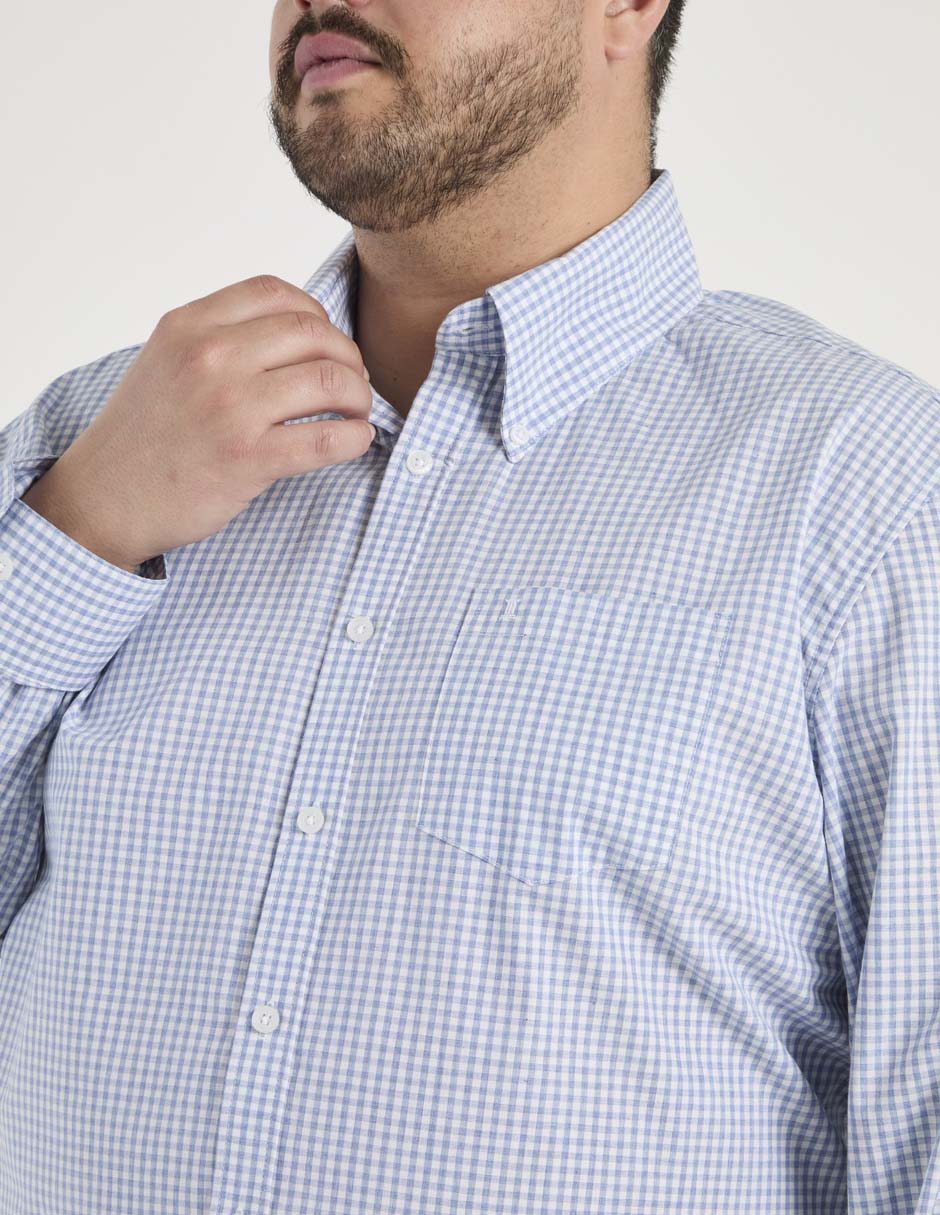 Camisa casual manga larga para hombre 4