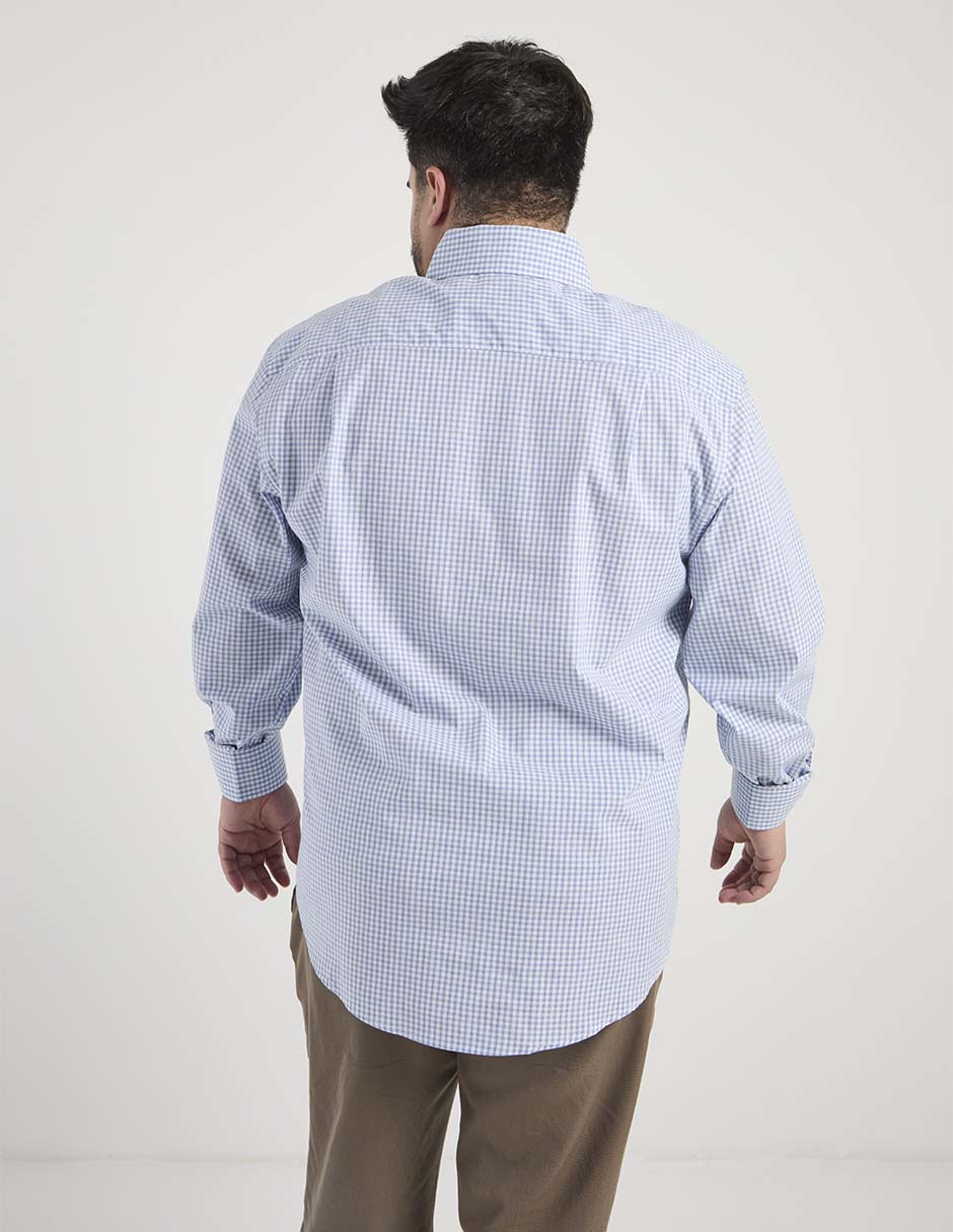 Camisa casual manga larga para hombre 6