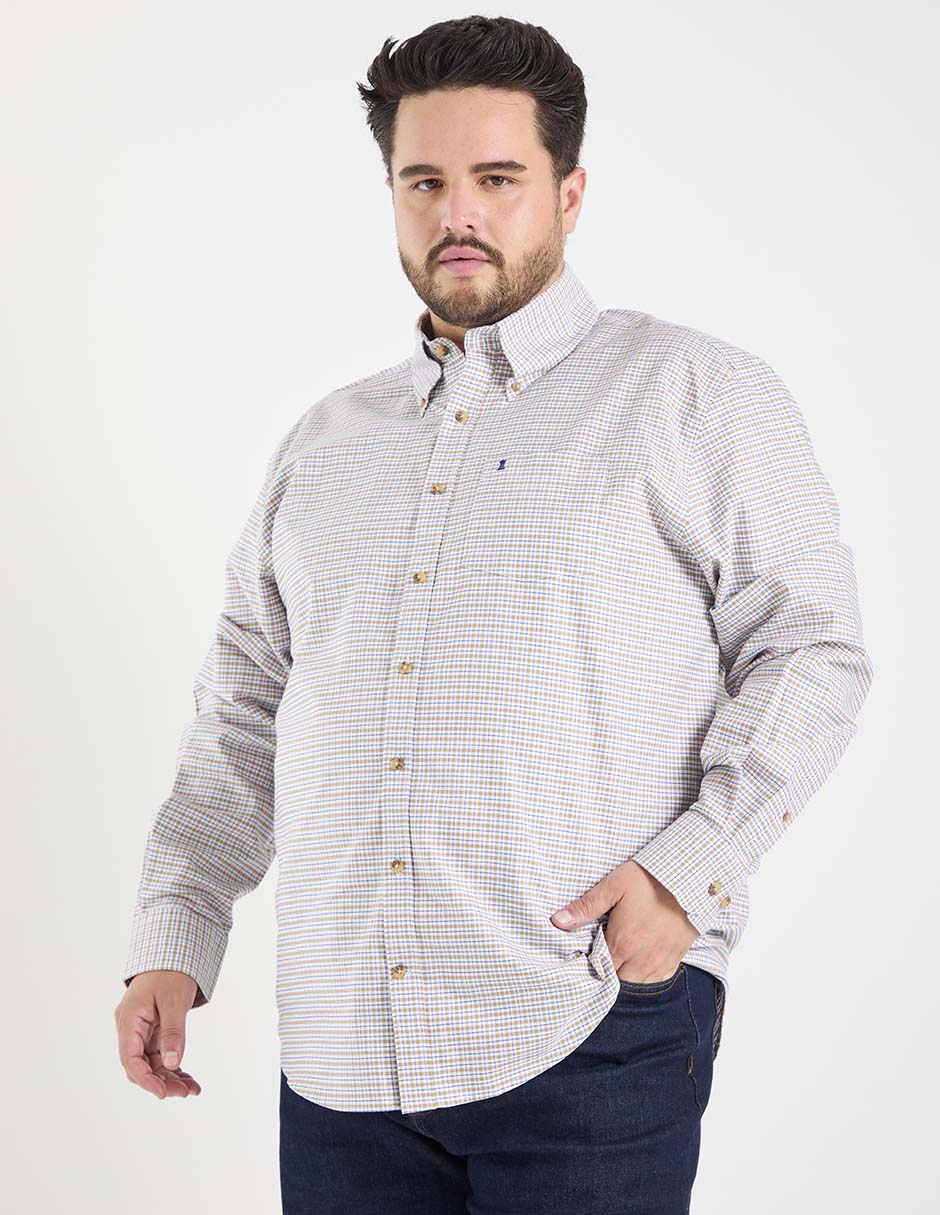Camisa casual de algodón manga larga para hombre 2