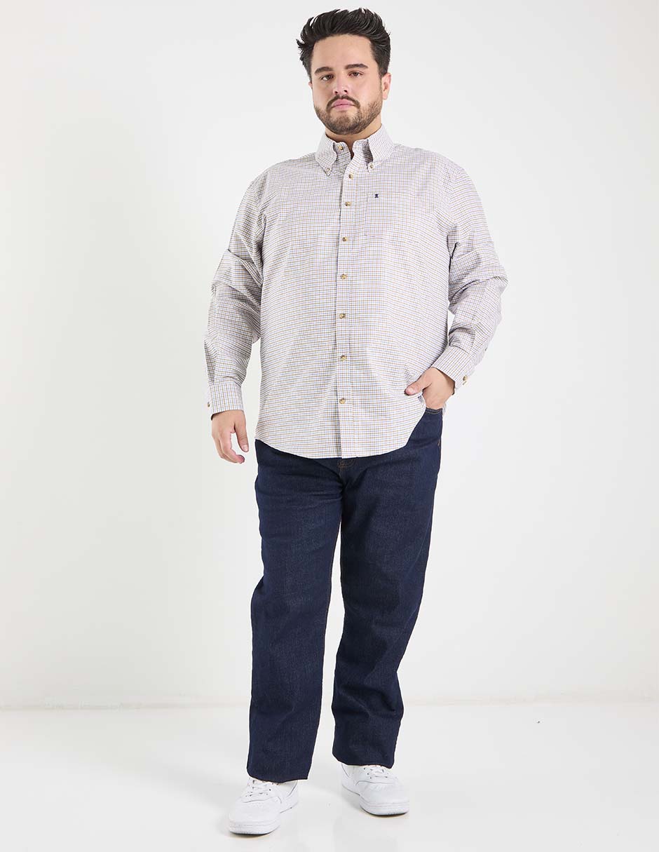 Camisa casual de algodón manga larga para hombre 3