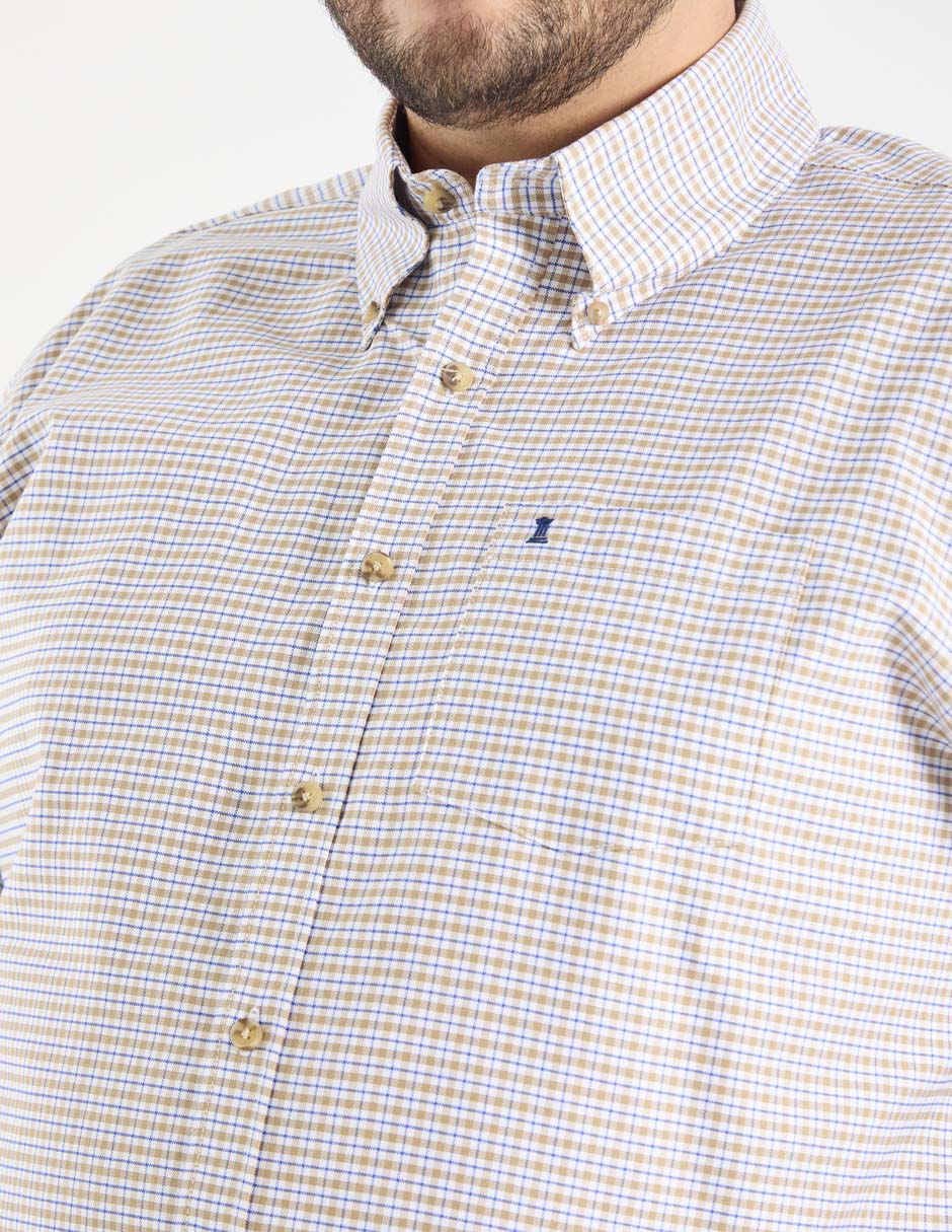 Camisa casual de algodón manga larga para hombre 4