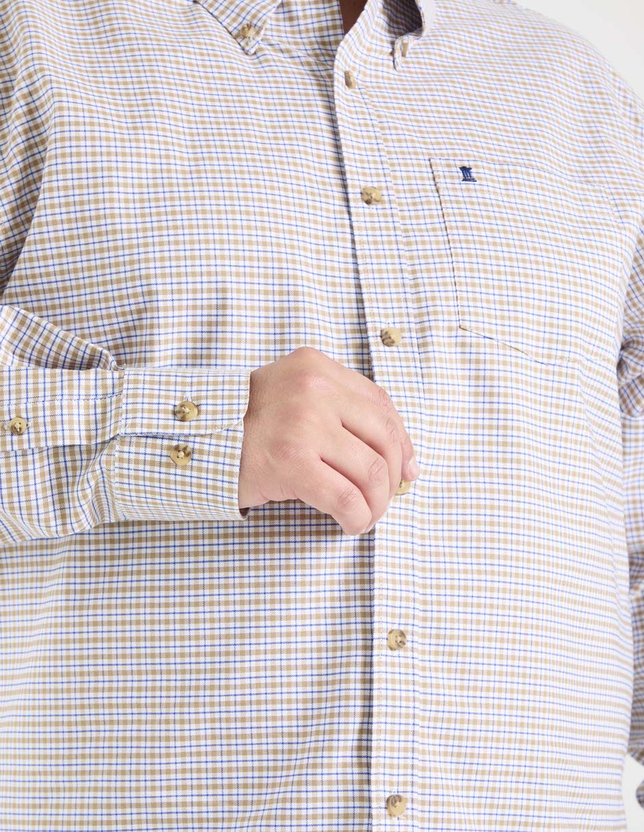 Camisa casual de algodón manga larga para hombre 5