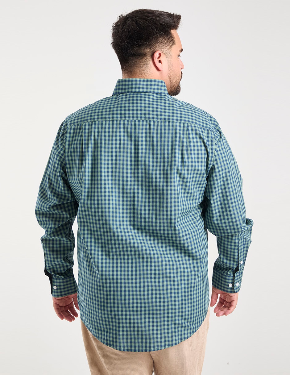 Camisa casual dioro de algodón manga larga para hombre