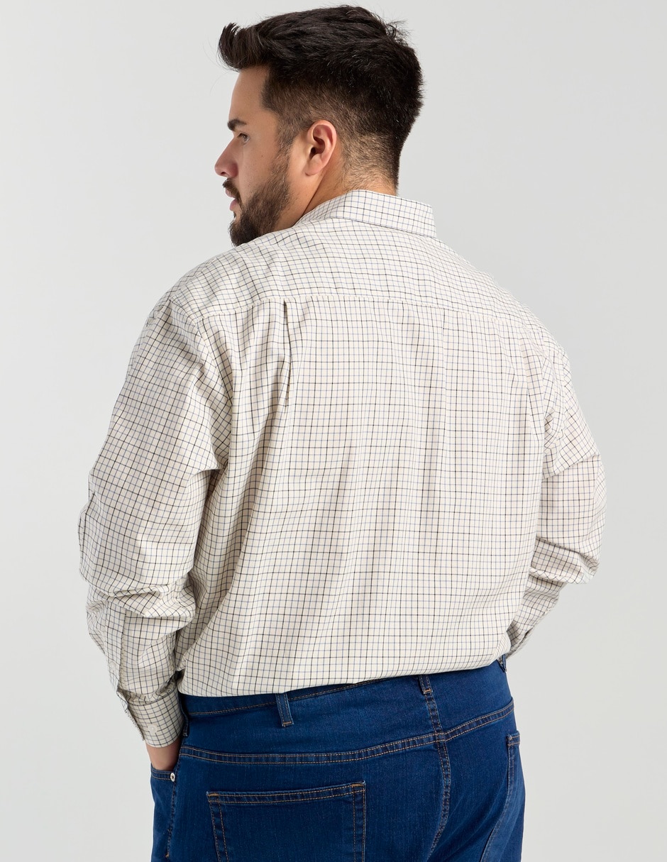 Camisa casual Dioro de algodón manga larga para hombre