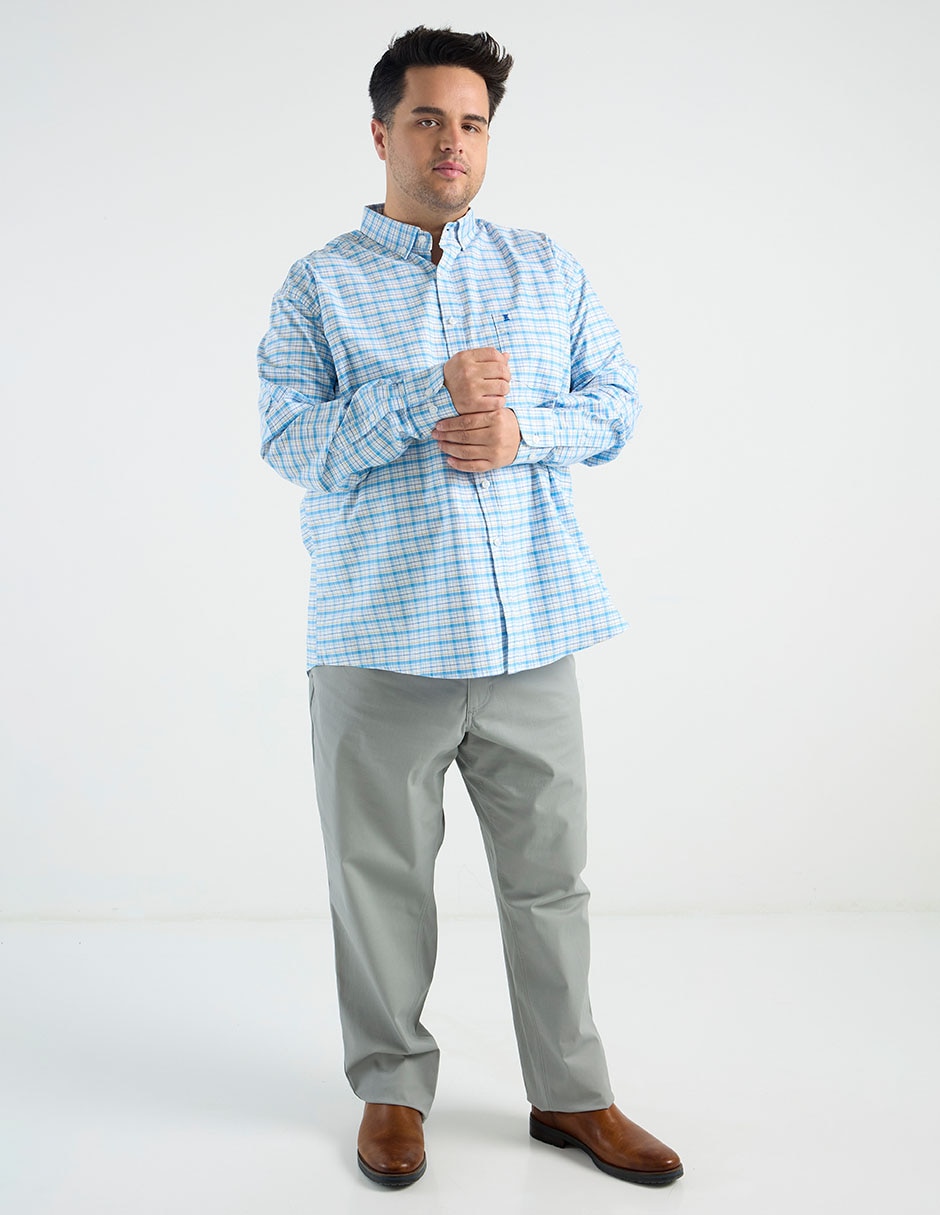 Camisa casual Dioro de algodón manga larga para hombre