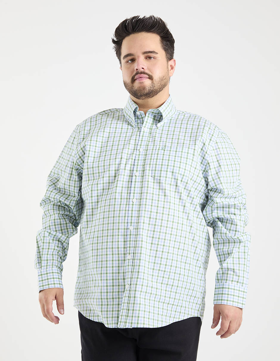 Camisa casual de algodón manga larga para hombre Camisa casual de algodón manga larga para hombre