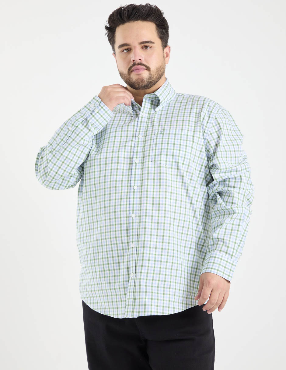 Camisa casual de algodón manga larga para hombre 5