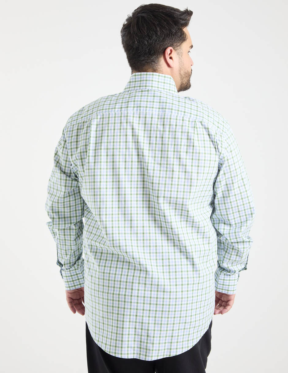 Camisa casual de algodón manga larga para hombre 6