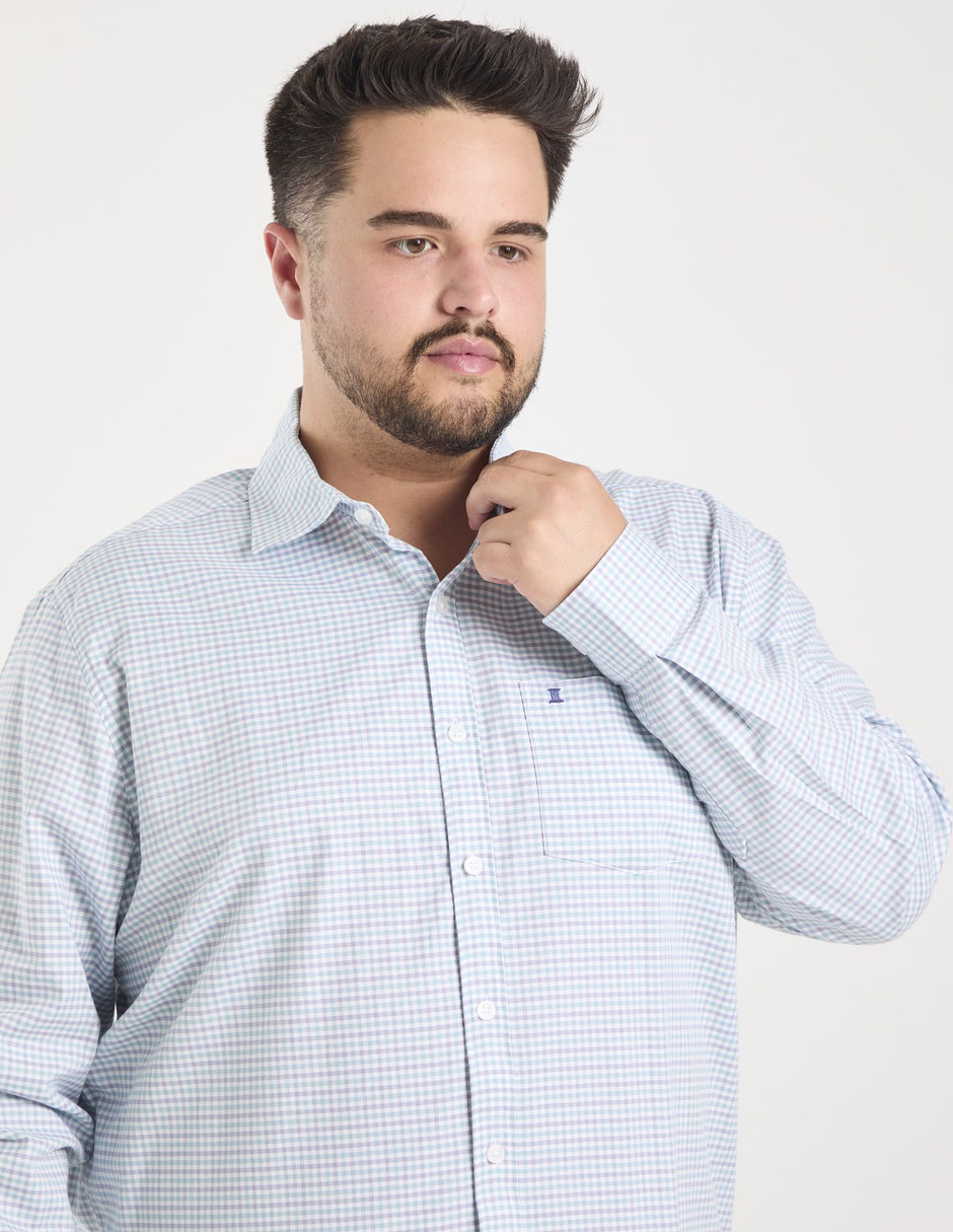 Camisa casual de algodón manga larga para hombre 2
