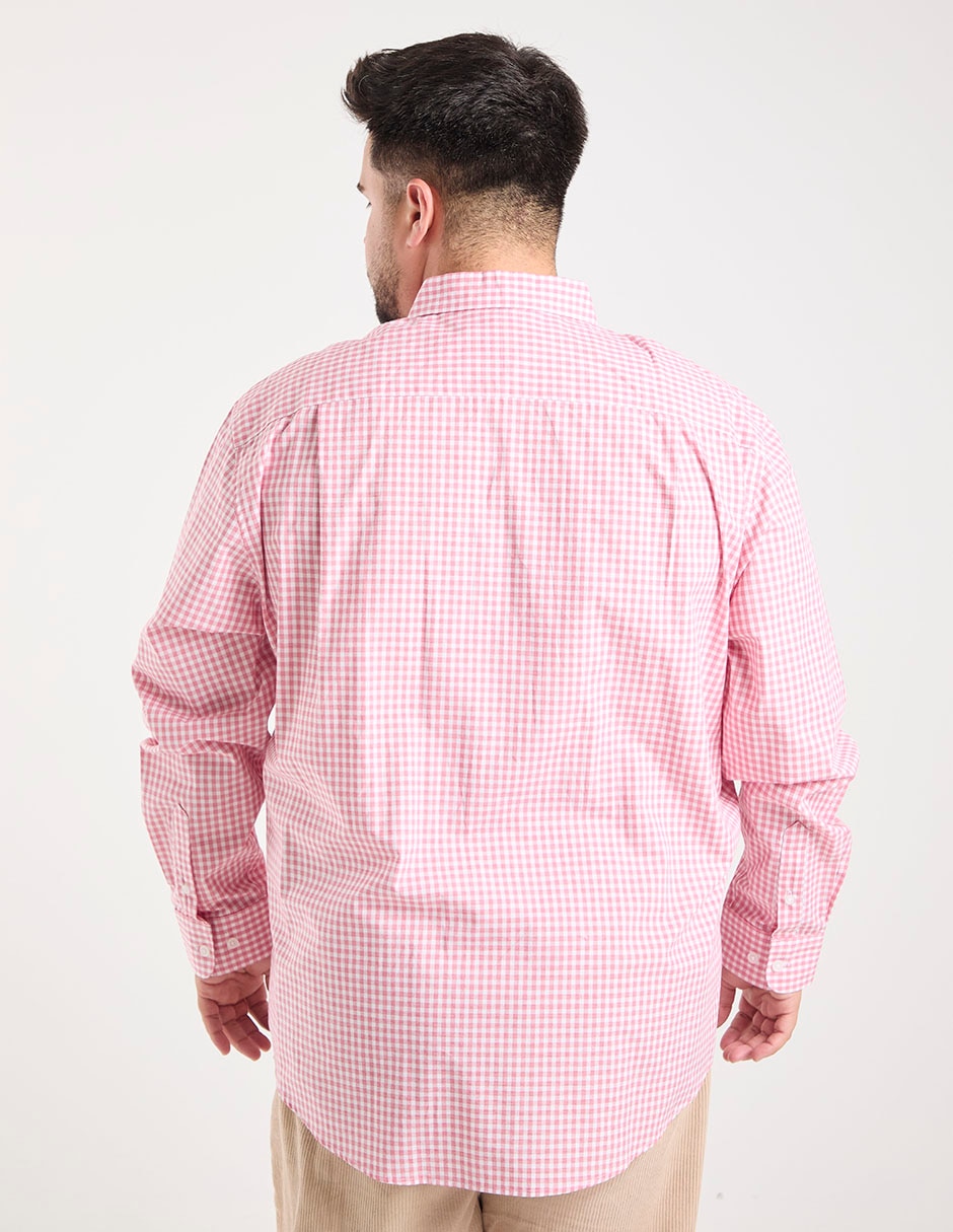 Camisa casual manga larga para hombre