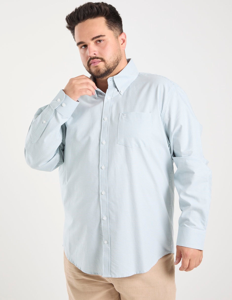 Camisa casual manga larga para hombre