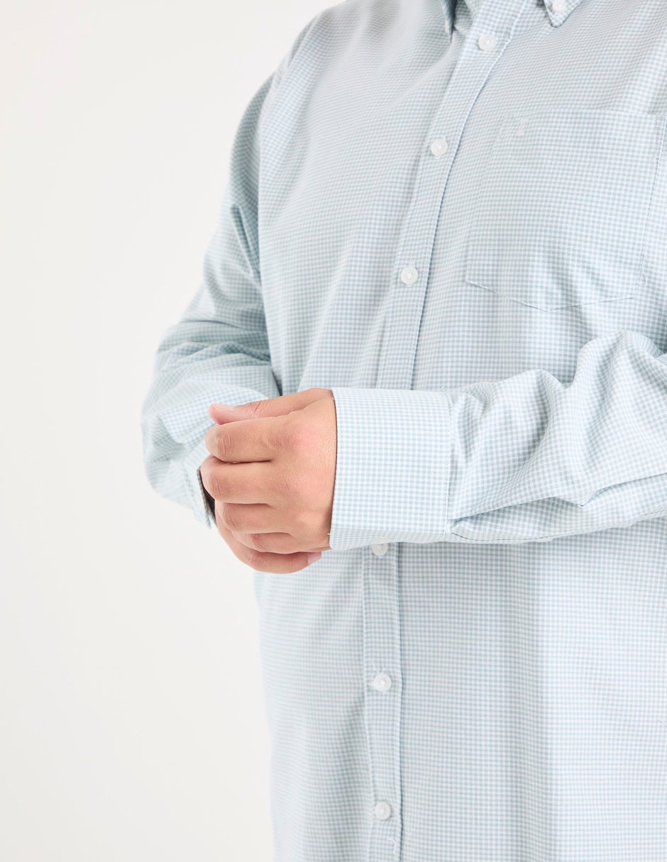 Camisa casual manga larga para hombre