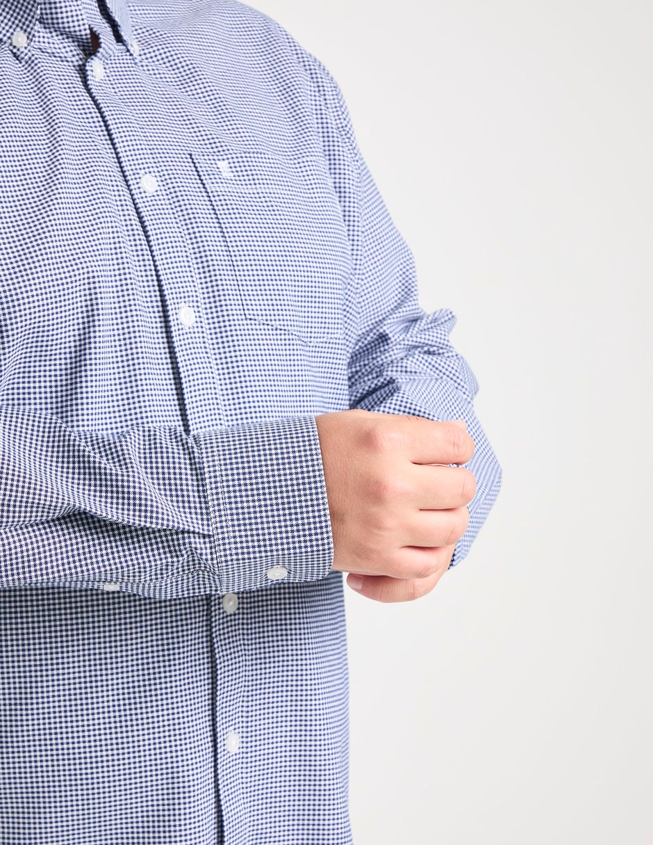 Camisa casual manga larga para hombre 3
