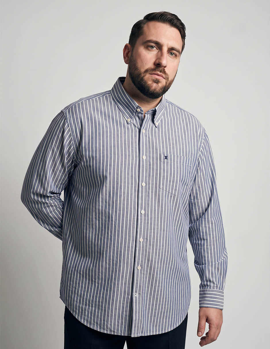 Camisa casual de algodón manga larga para hombre Camisa casual de algodón manga larga para hombre