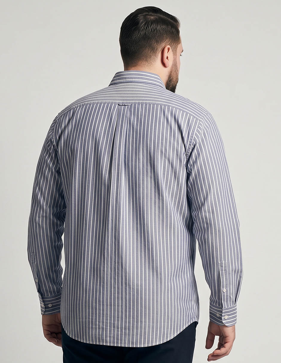 Camisa casual de algodón manga larga para hombre 2