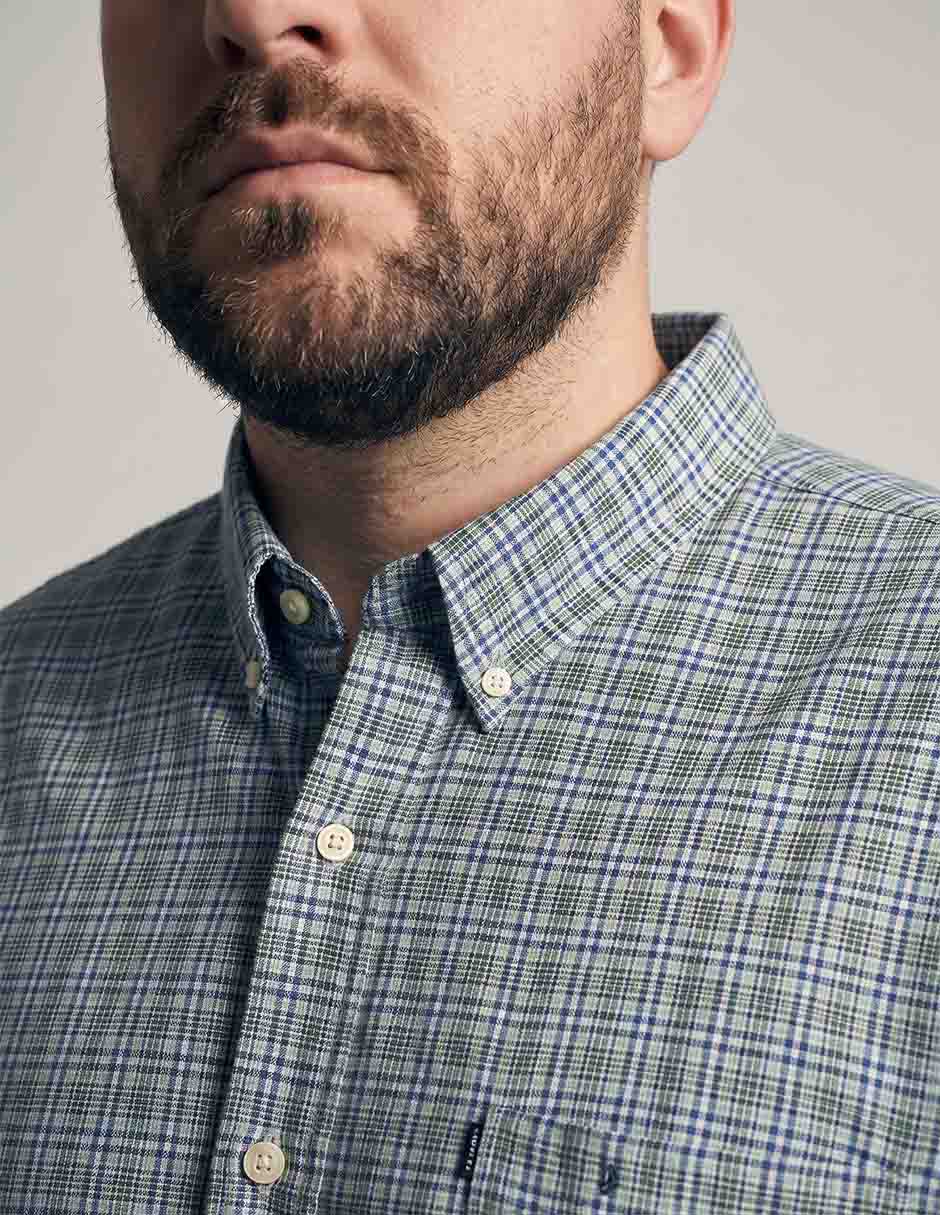 Camisa casual de algodón manga larga para hombre 3