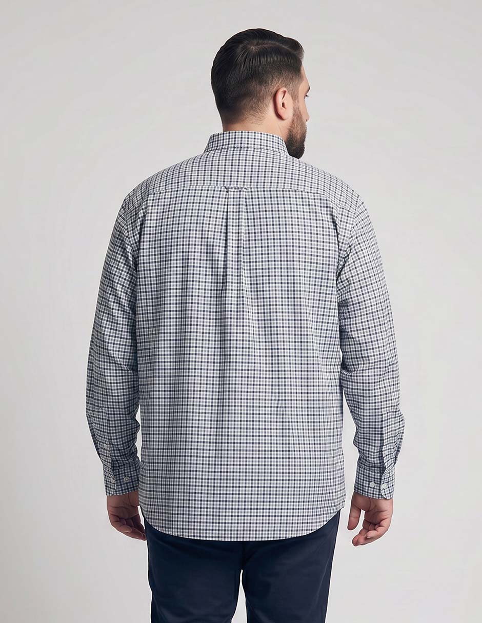 Camisa casual de algodón manga larga para hombre 2