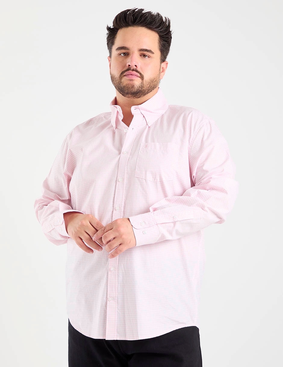 Camisa casual dioro de algodón manga larga para hombre