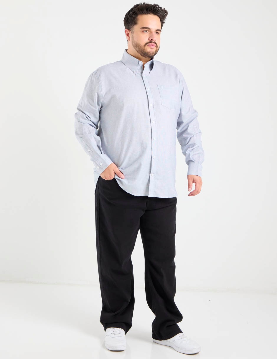 Camisa casual dioro de algodón manga larga para hombre