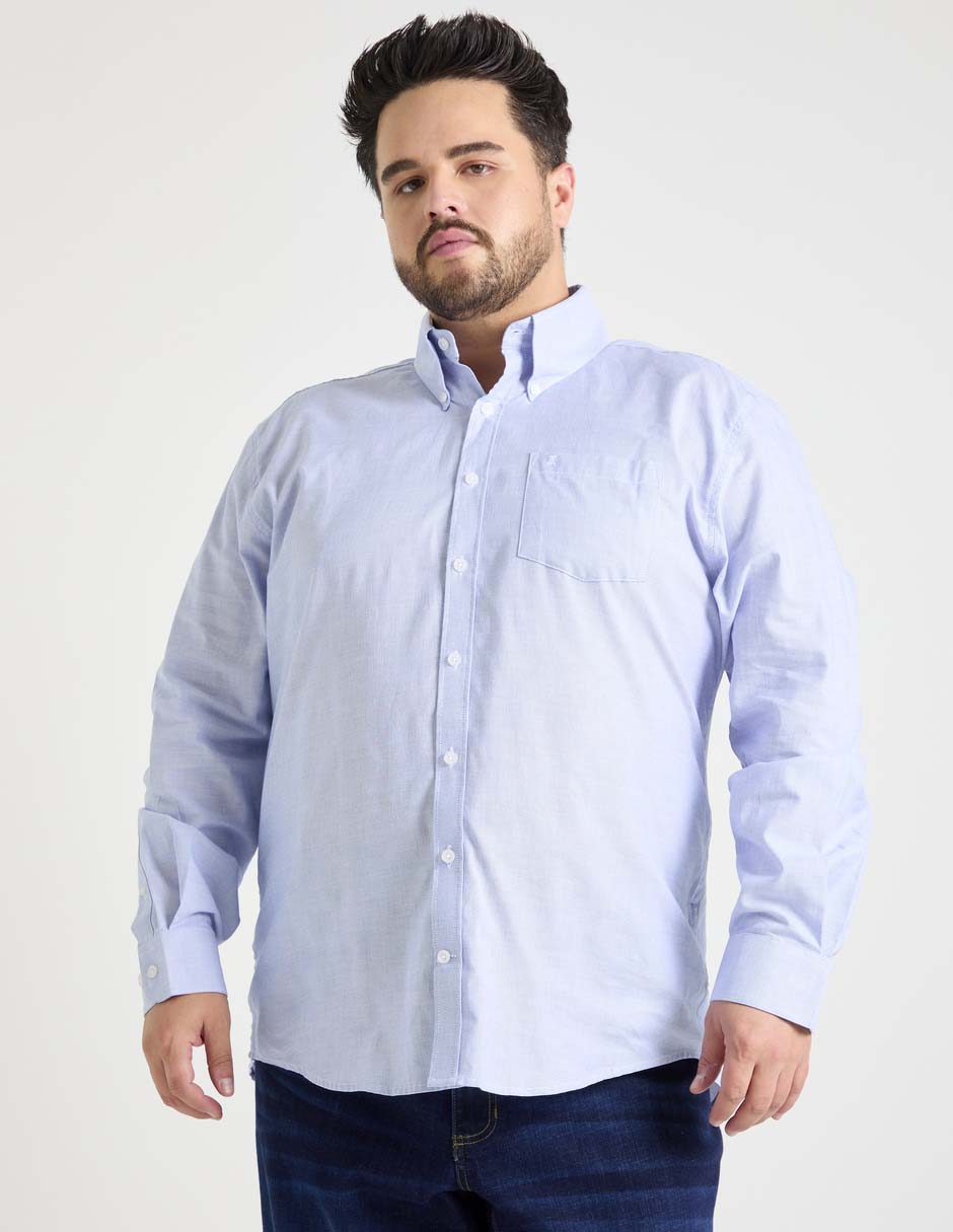 Camisa casual de algodón manga larga para hombre Camisa casual de algodón manga larga para hombre