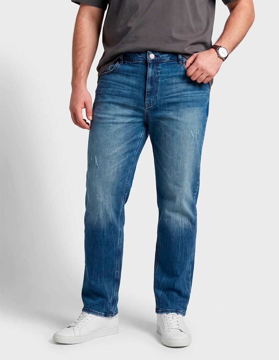Jeans slim lavado obscuro para hombre Jeans slim lavado obscuro para hombre