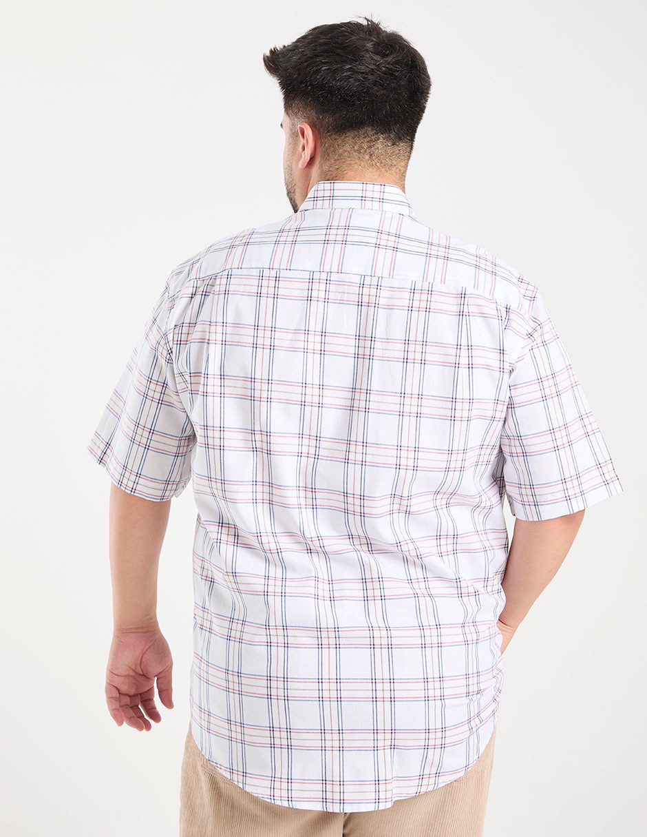 Camisa casual de algodón manga corta para hombre 5