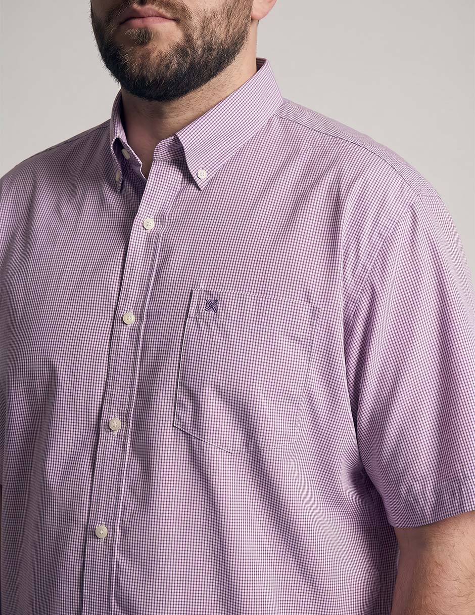 Camisa casual de algodón manga corta para hombre 3
