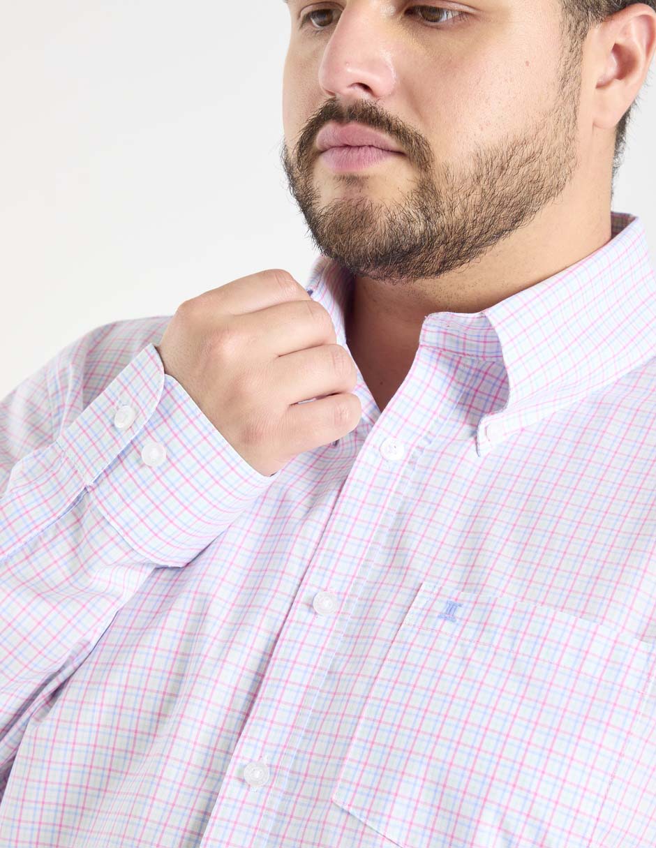 Camisa business casual de algodón manga larga para hombre 3