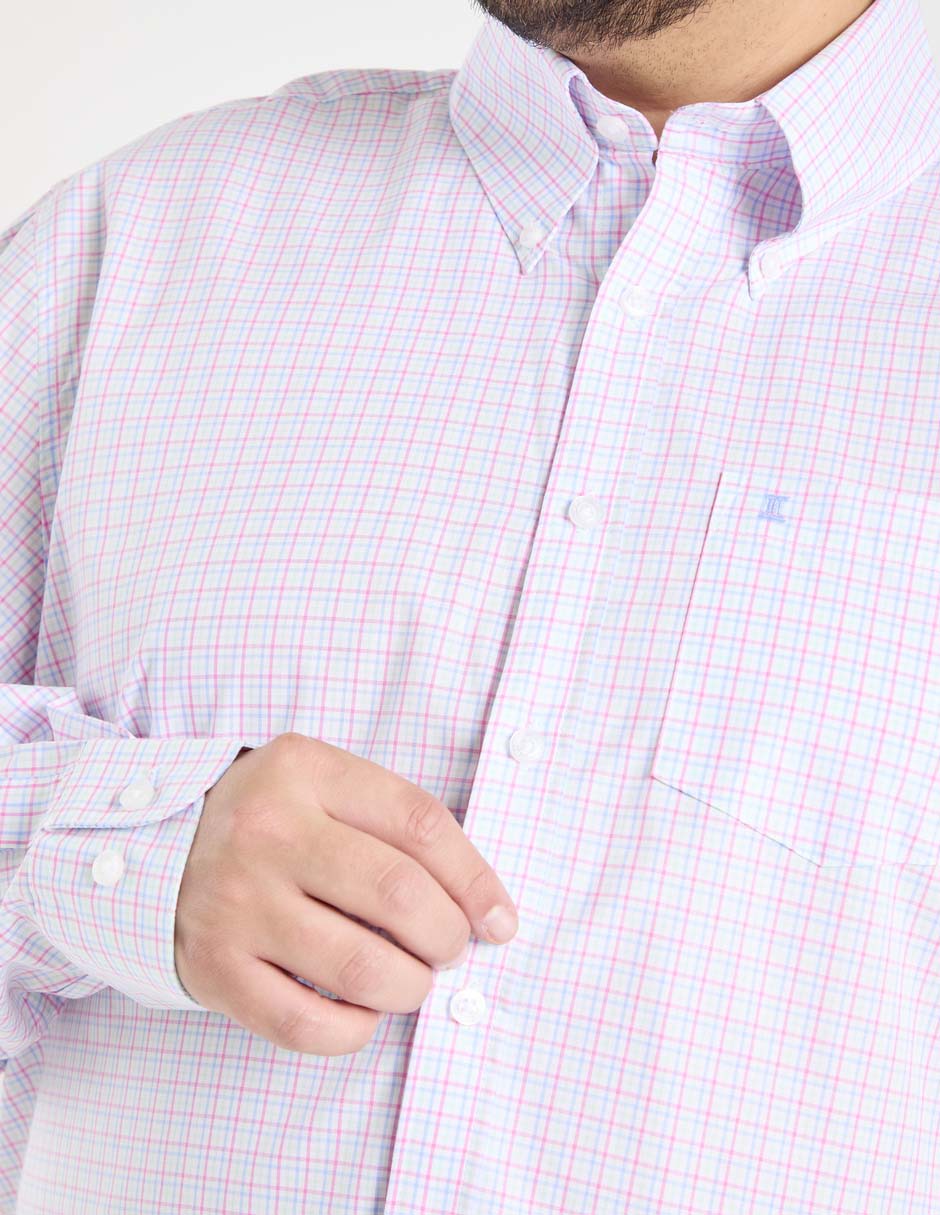 Camisa business casual de algodón manga larga para hombre 2