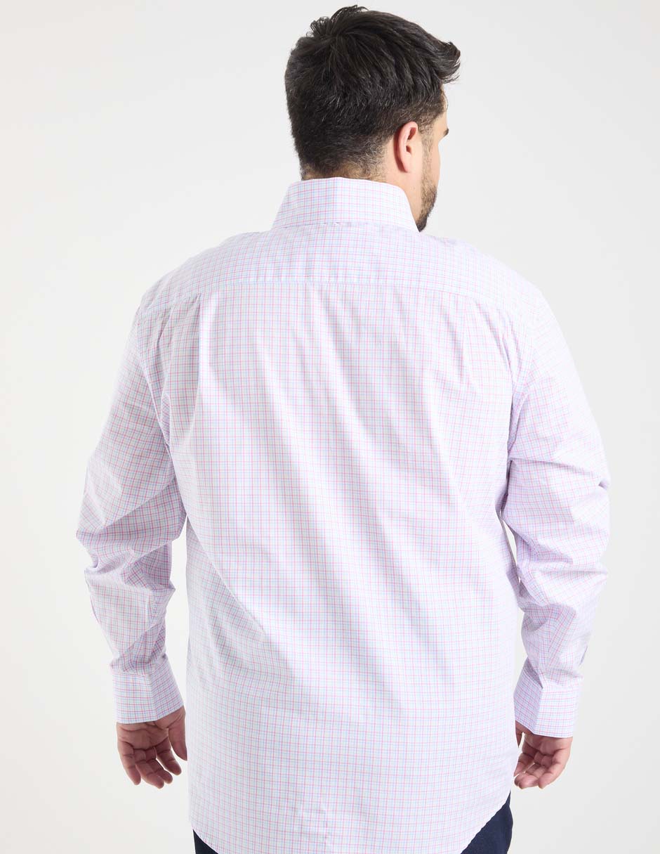 Camisa business casual de algodón manga larga para hombre 6