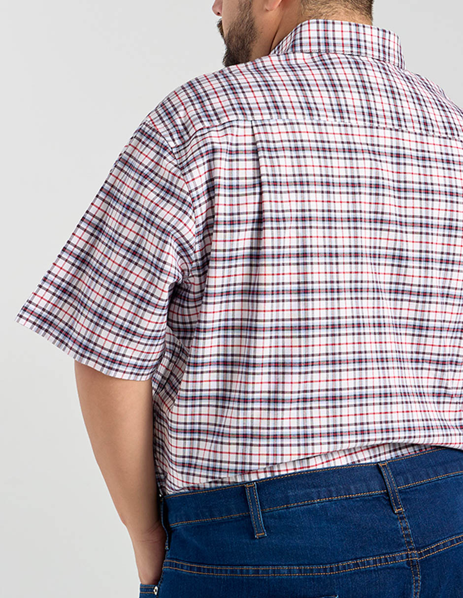 Camisa casual de algodón manga corta para hombre 10