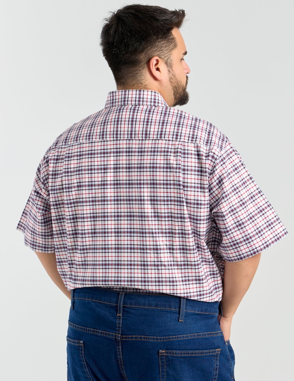 Camisa casual de algodón manga corta para hombre 11