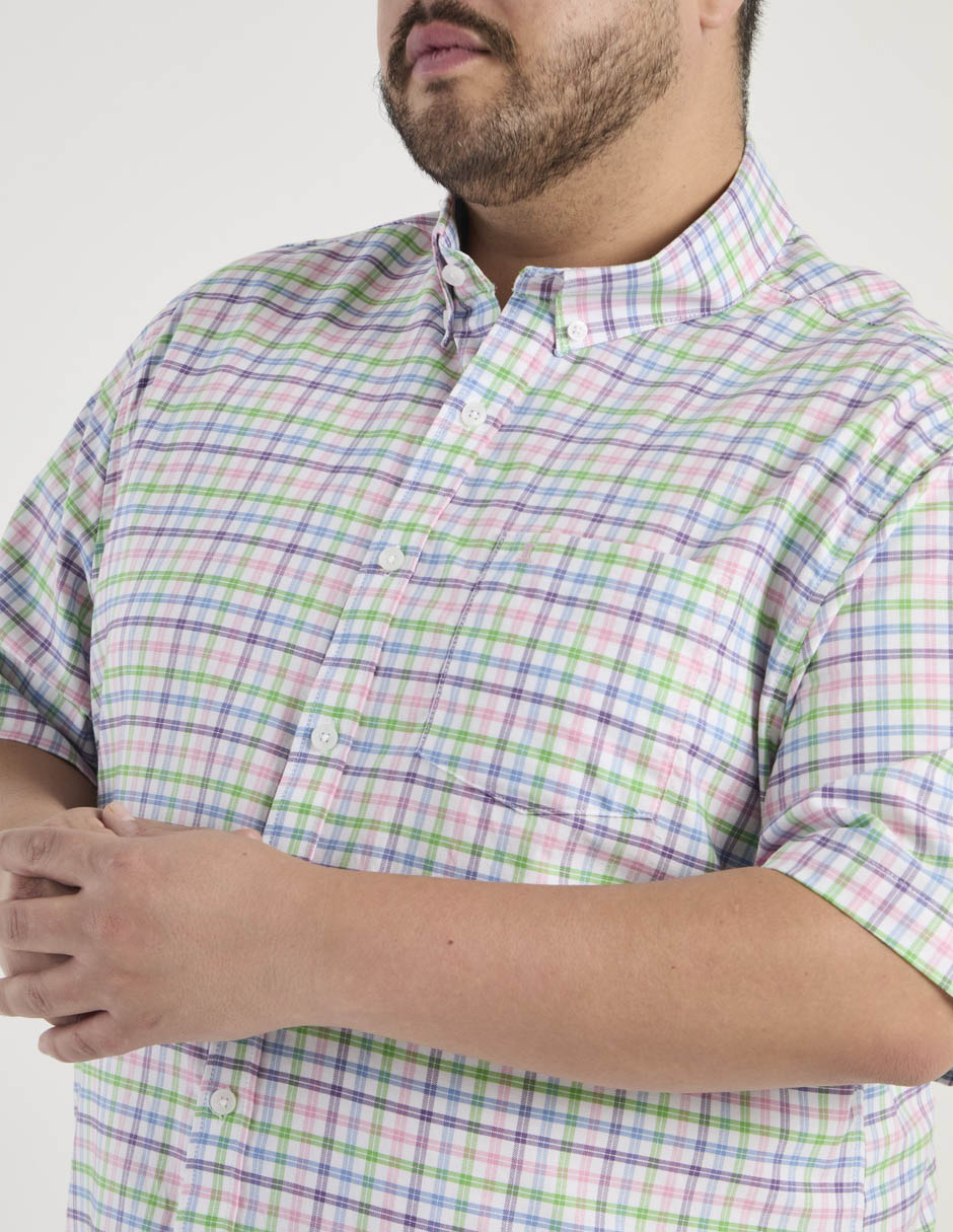 Camisa casual manga corta para hombre 4