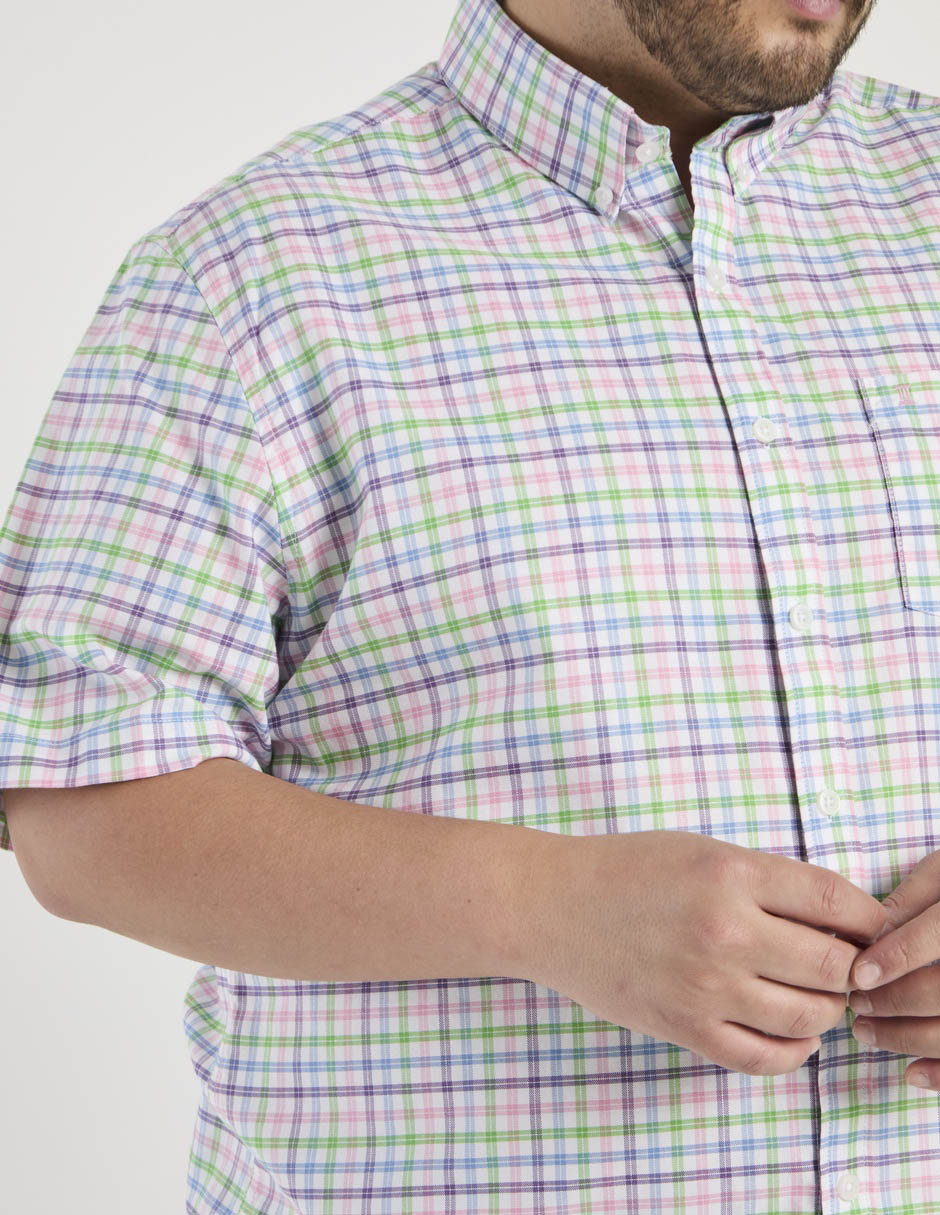 Camisa casual manga corta para hombre 5